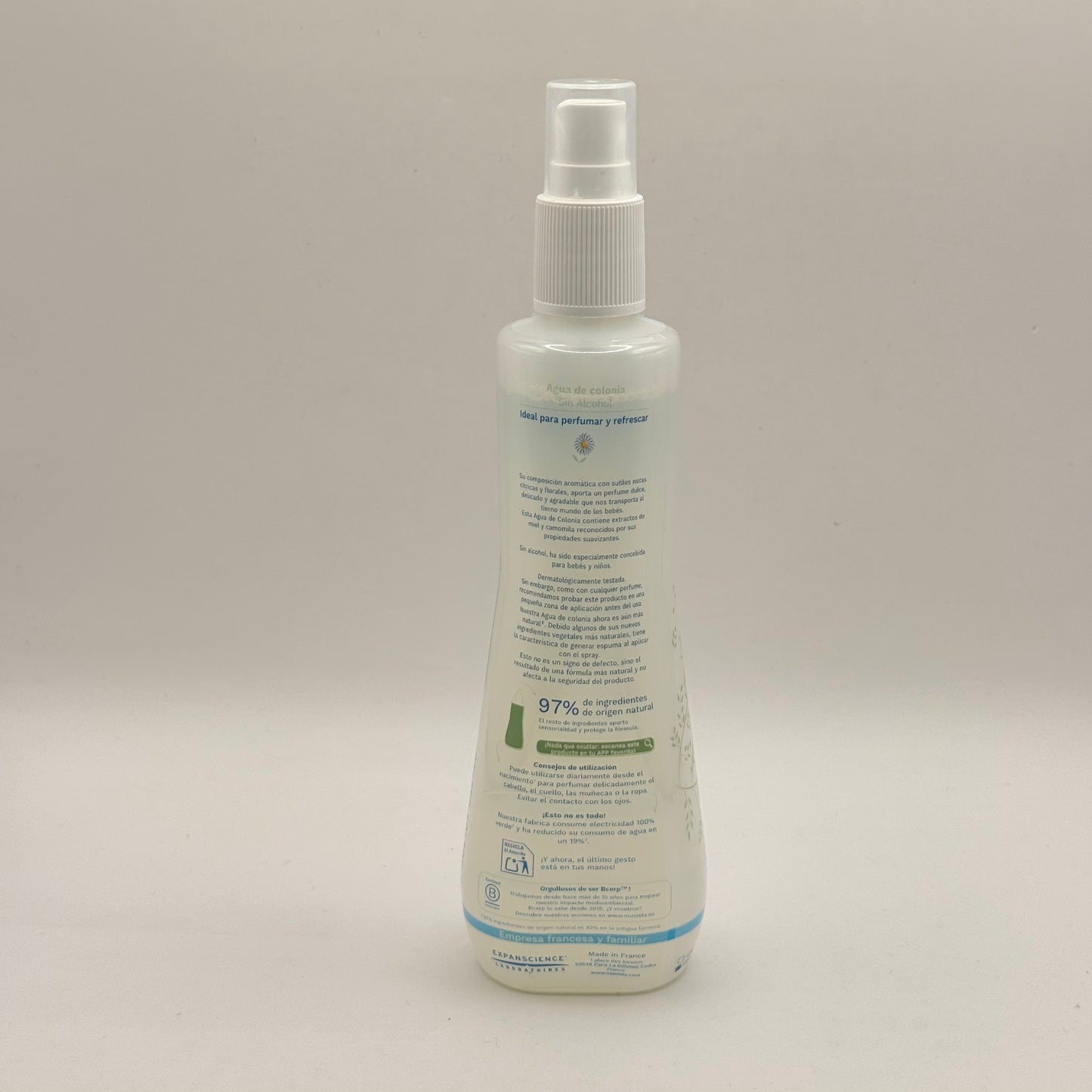 Mustela Agua de Colonia (Cologne Water) - Alcohol-Free - 200mL
