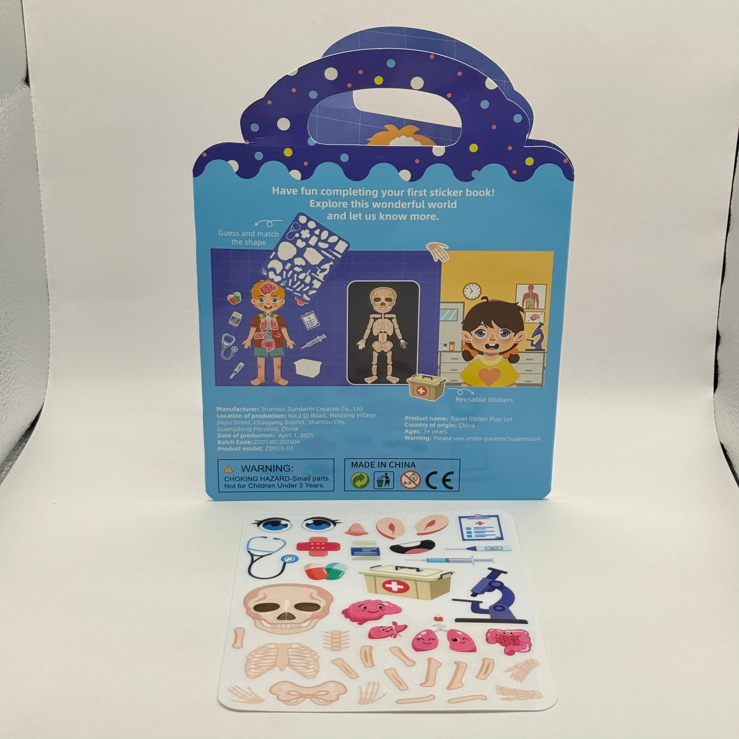 'My Body' Reusable Sticker Playset