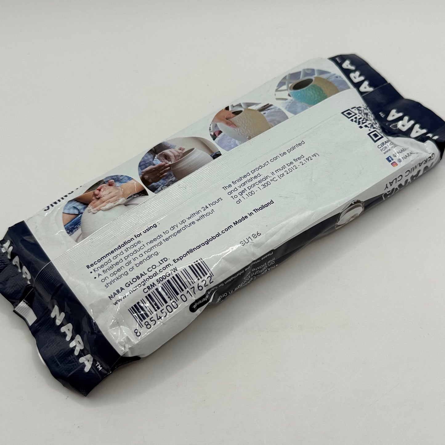 Nara ceramic clay – white 500g - sculpting clay crafts