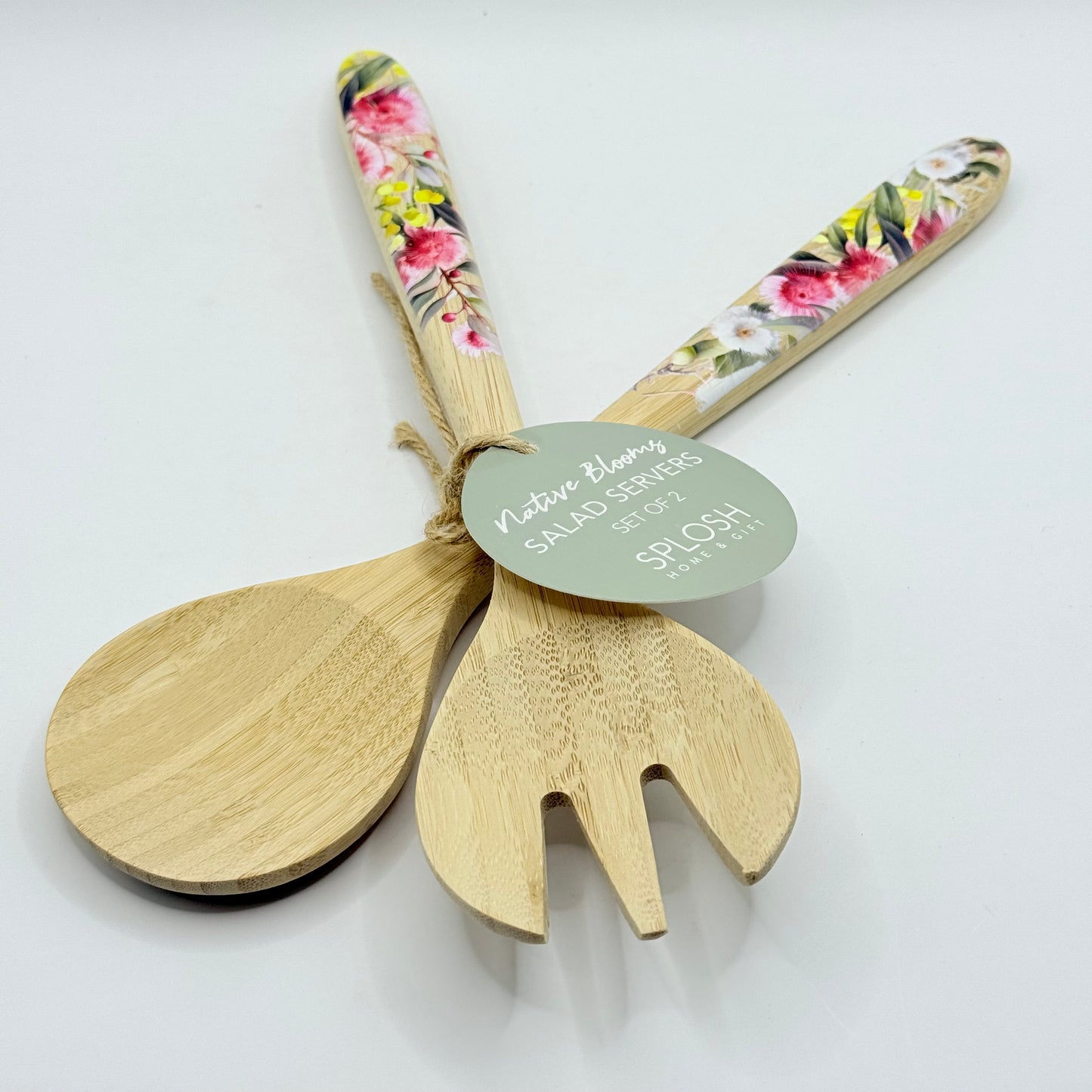 Splosh Native Blooms Bamboo Salad Servers - Set of 2
