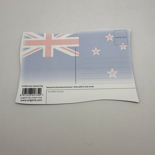Artgame new zealand flag waterproof & tearproof postcard - collectibles habit product