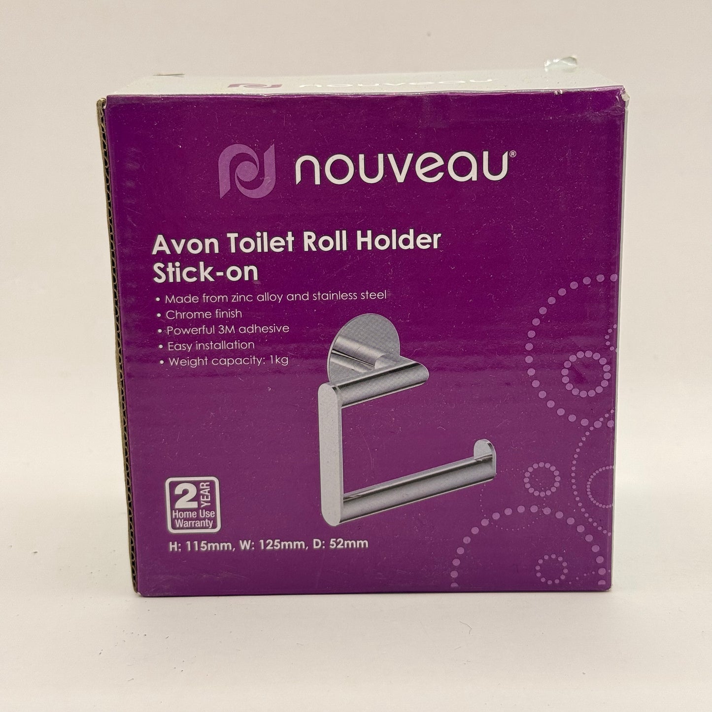 Nouveau avon stick-on wall mount toilet roll holder - toilet paper holders original photo - what’s new home&living