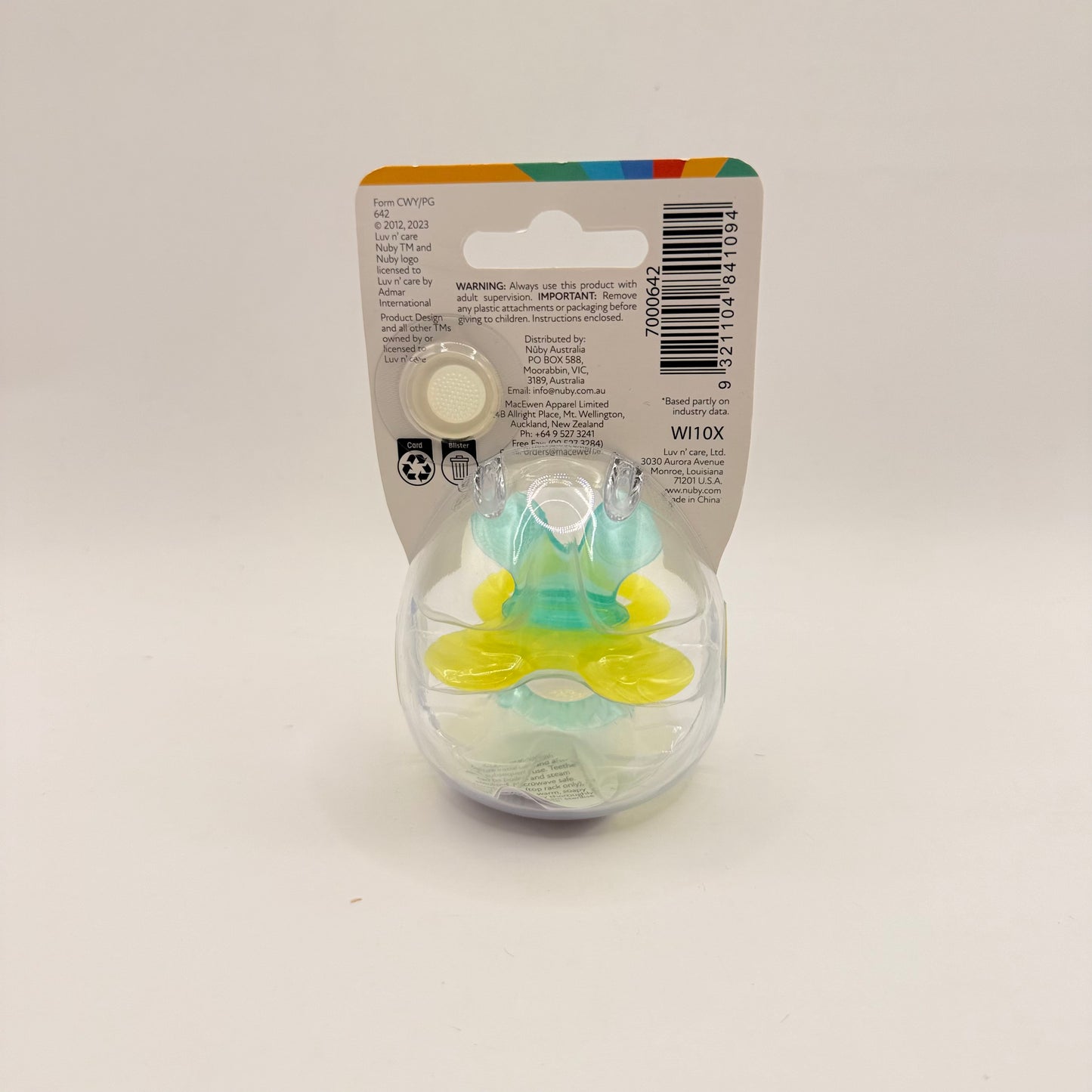 Nuby chewbies multi-textured teether - teethers baby accessories - original photo - what’s new