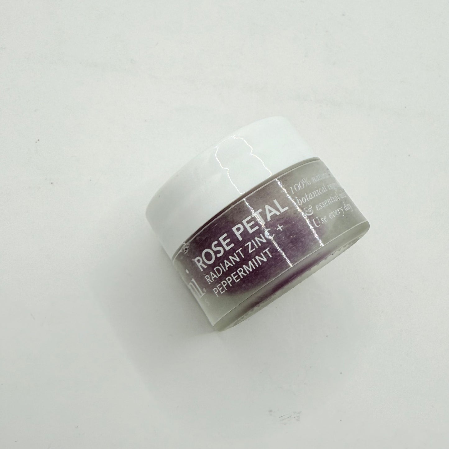 Omni rose petal radiant zinc + peppermint balm - lip balms health and wellness