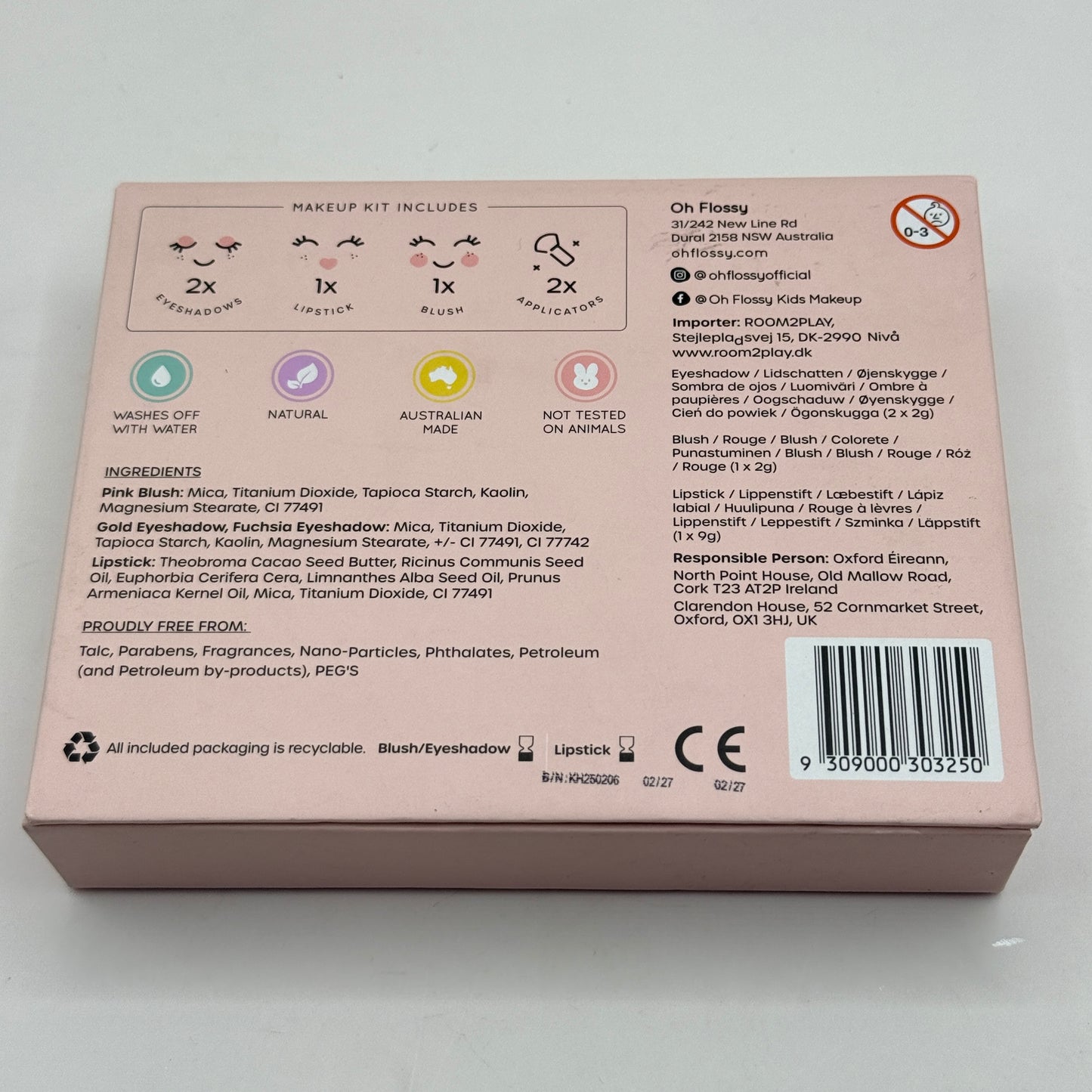 Oh Flossy Natural Kids Makeup Kit