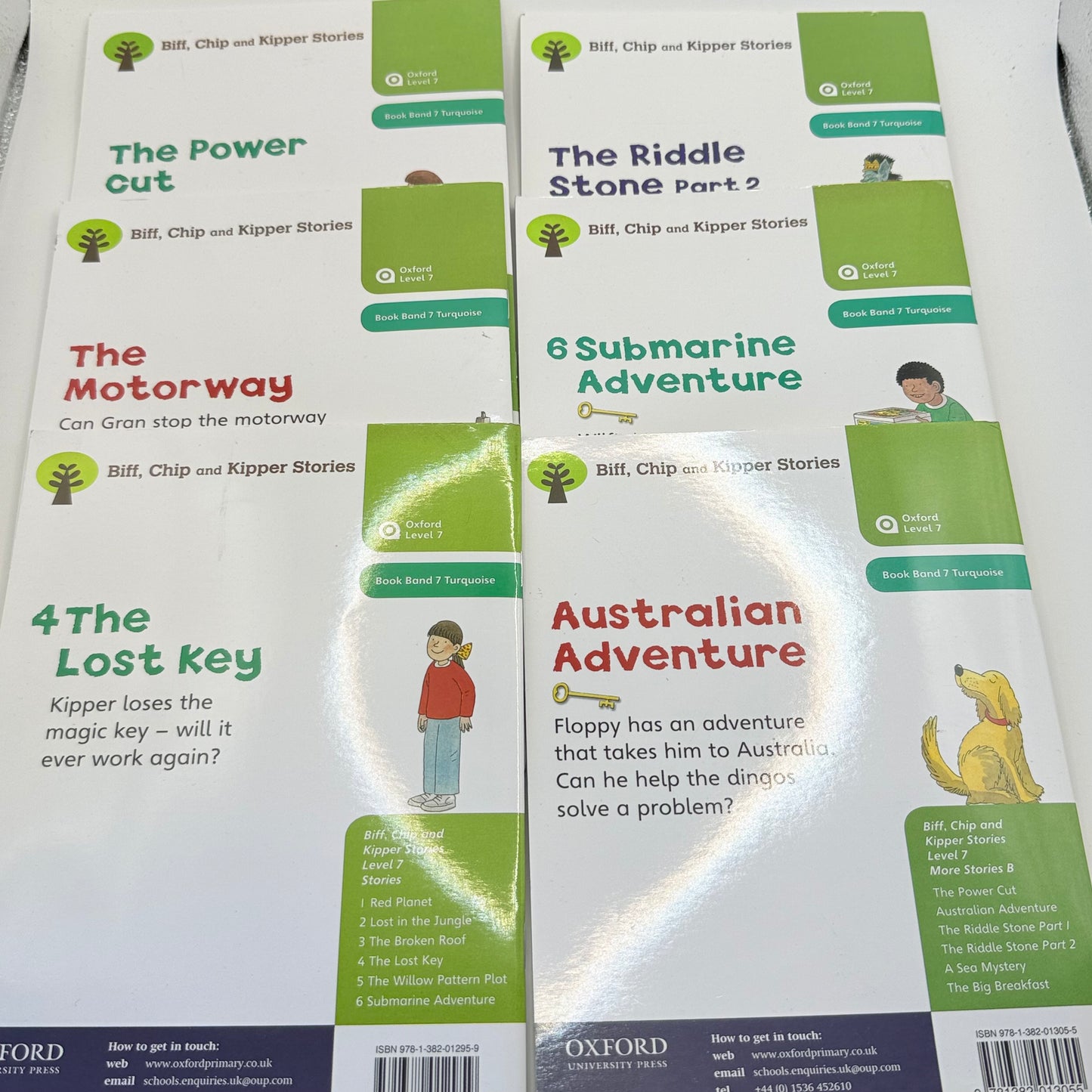 Set of oxford reading tree level 7 various titles by roderick hunt and alex brychta - print books printed media