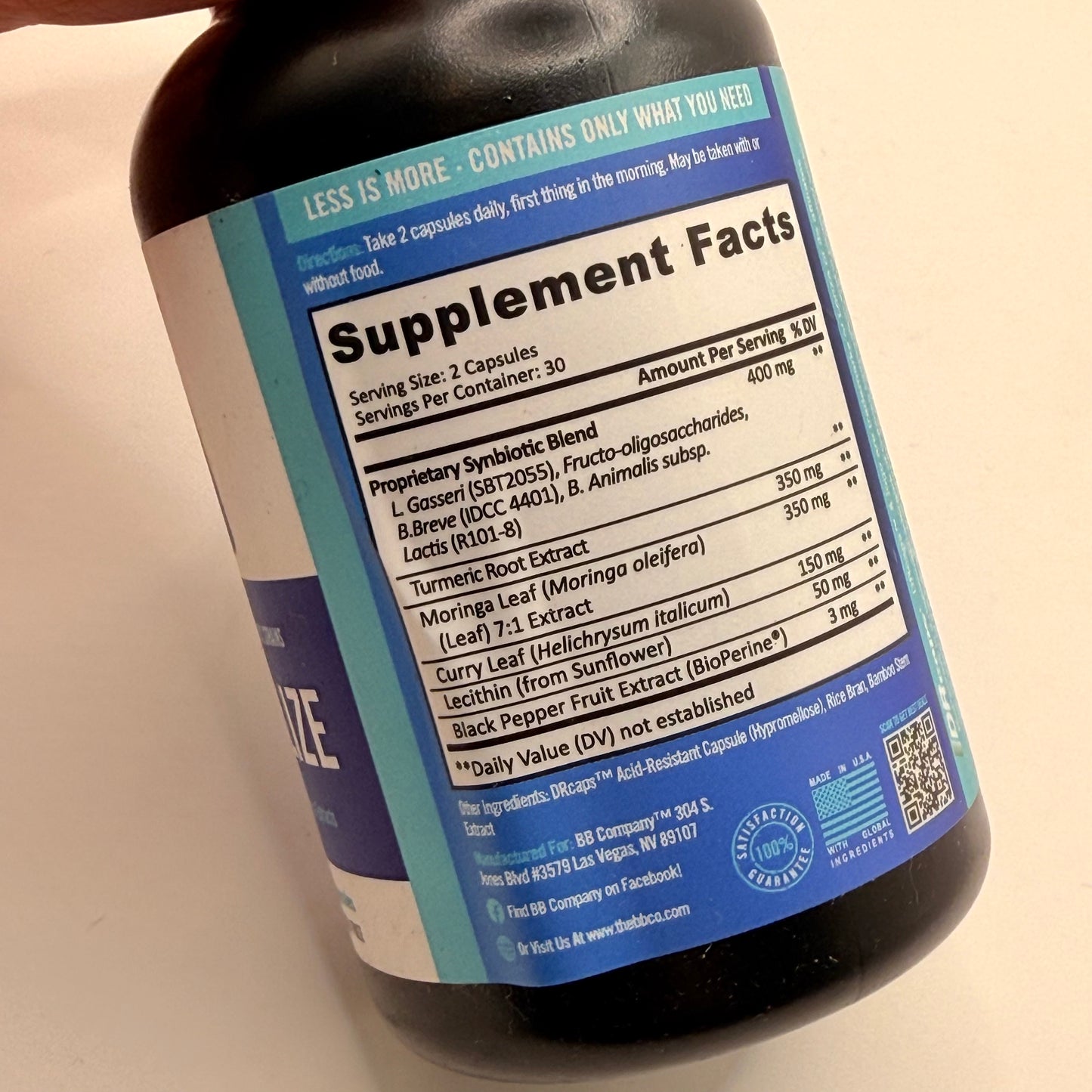 Better Body Co PROVITALIZE Everyday Synbiotic Formula - 60 Capsules - Gut & Wellness