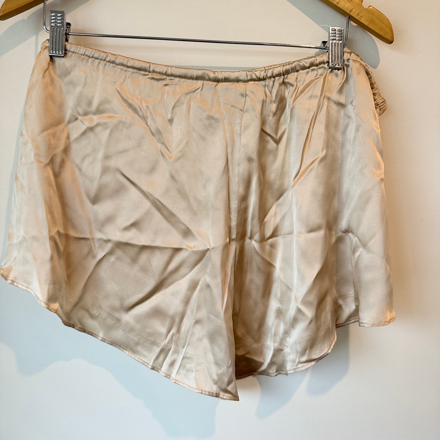 Papinelle Audrey 100% Silk Pajama Set — XL (Champagne)