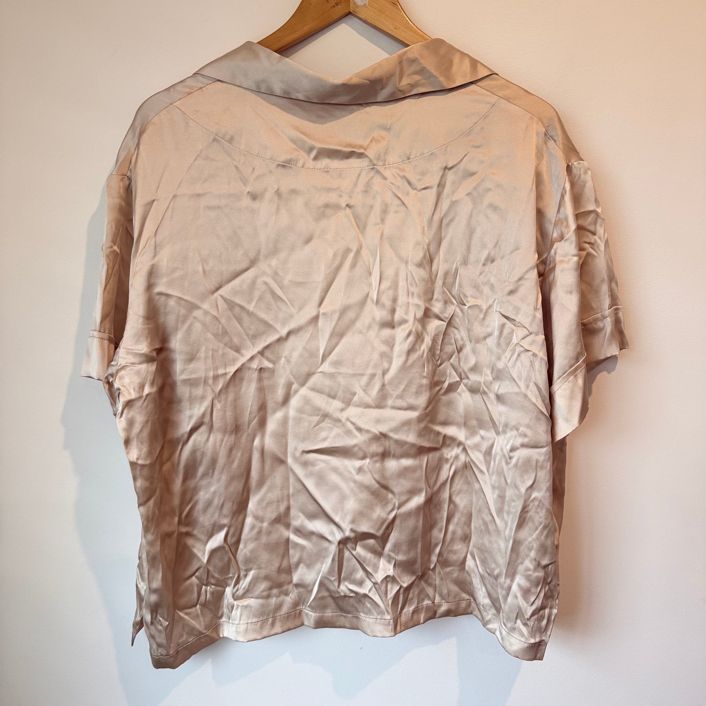 Papinelle Audrey 100% Silk Pajama Set — XL (Champagne)