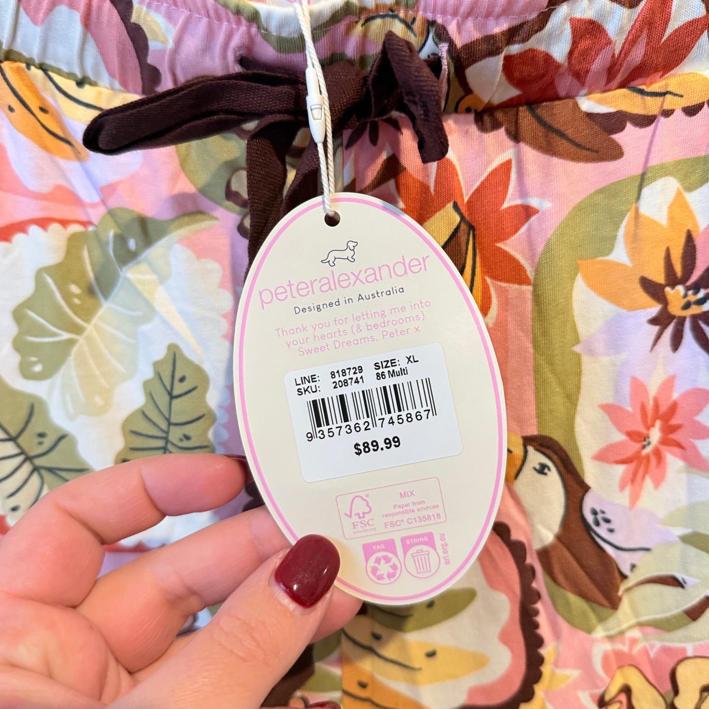 Peter Alexander Printed Pyjama Pants - Multi - XL