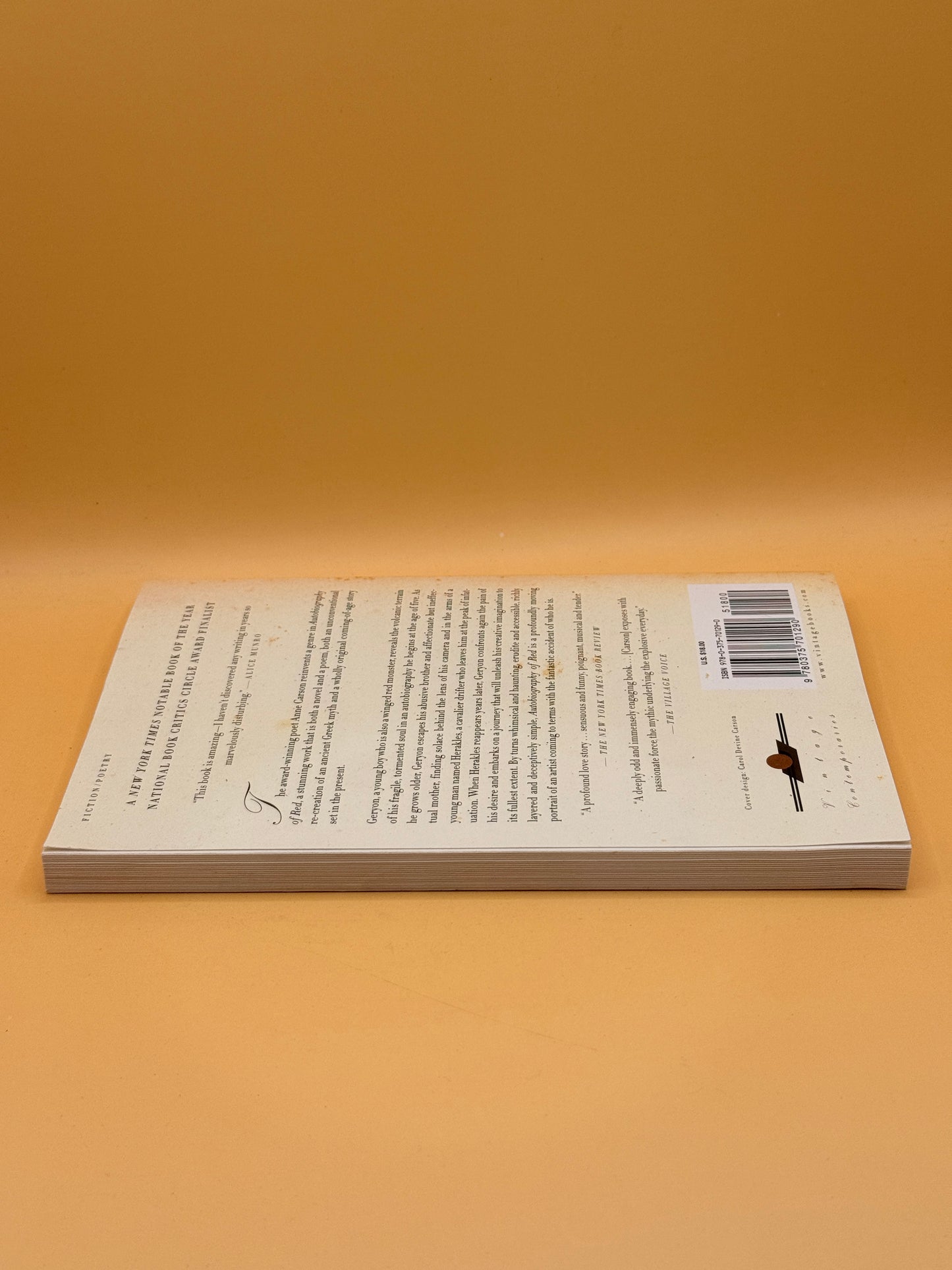 Autobiography of Red by Anne Carson