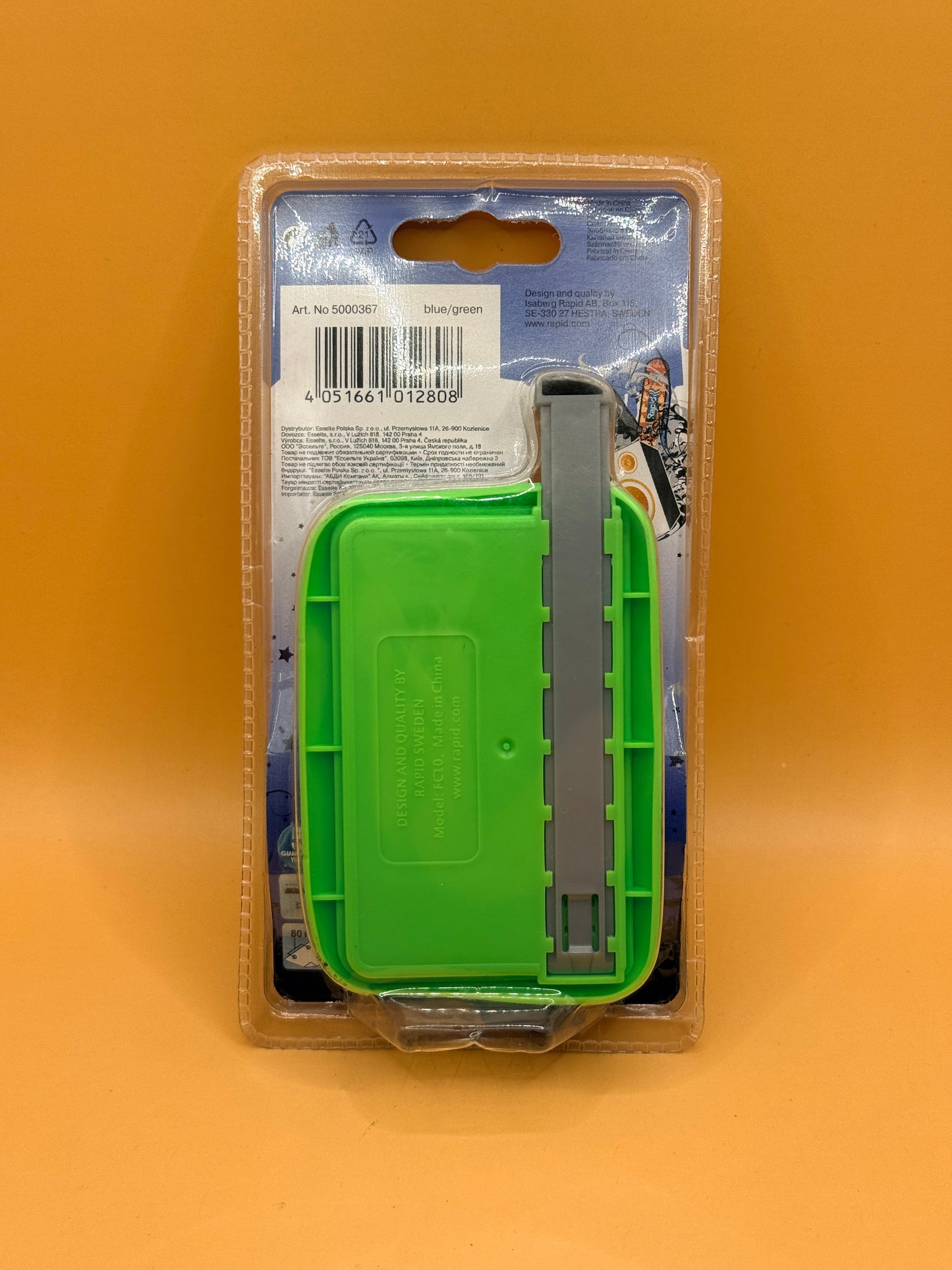 Rapid FC10 Mini Hole Punch - Blue/Green