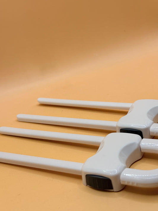 Cupboard Safety Latches - White (Set of 2)