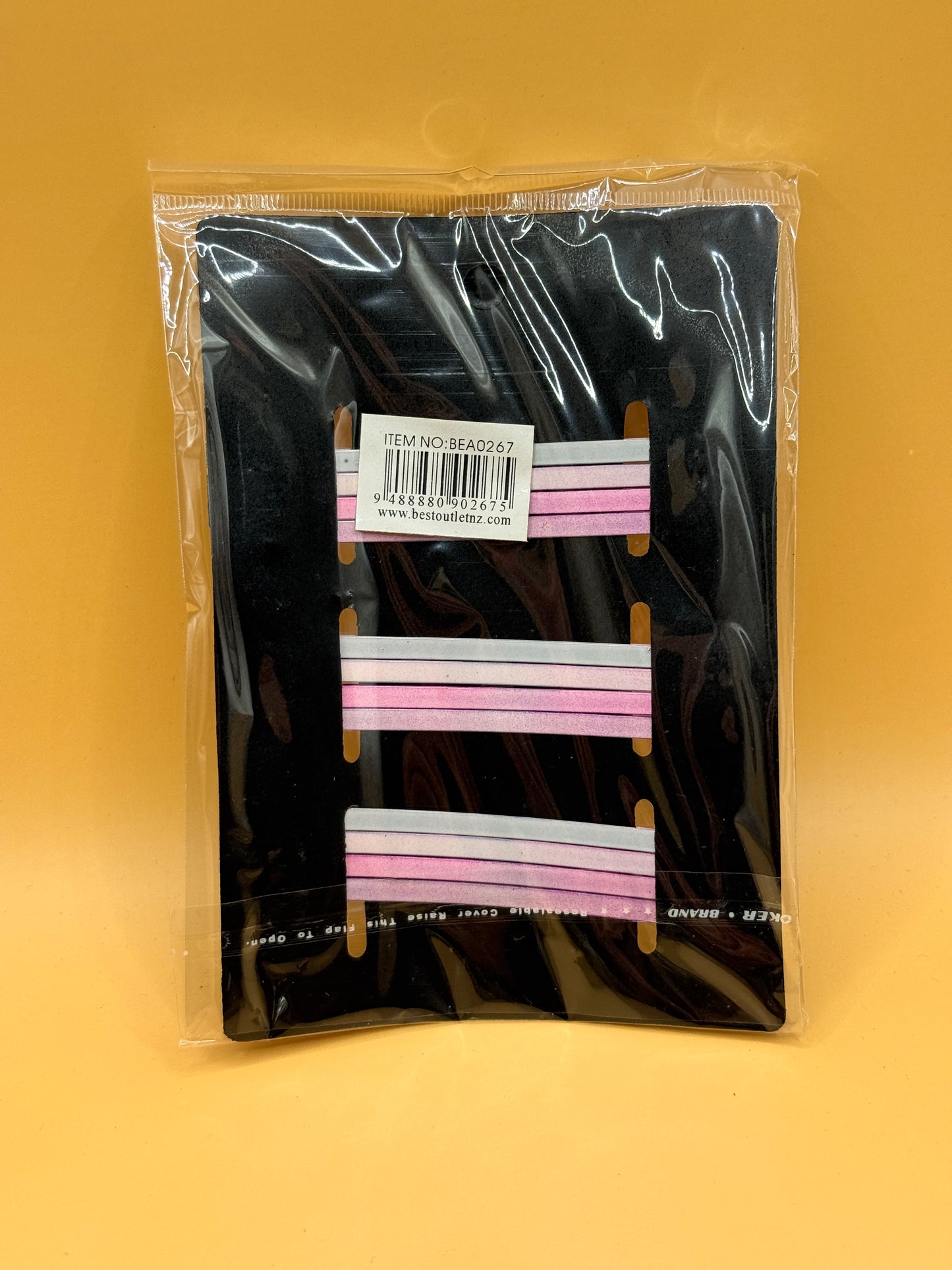 Bobby Style Hair Clips – Pink (Pack of 12, 8cm)