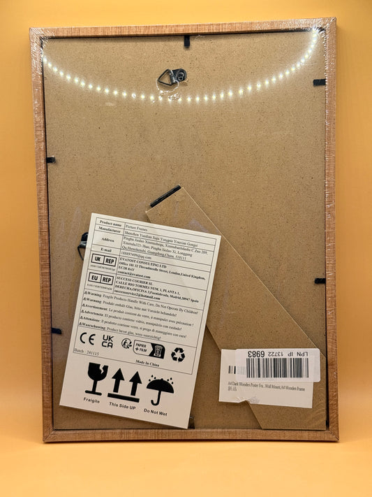 A4 Wooden Picture Frame with A5 Mount