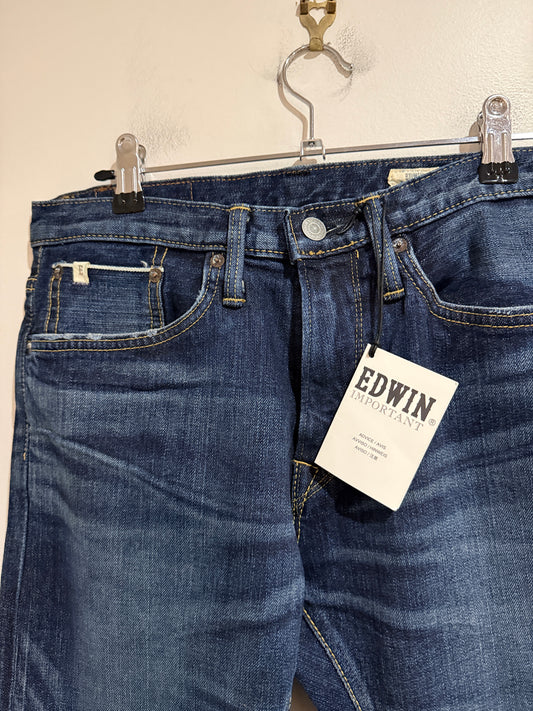 Edwin ED-80 Slim Tapered Selvedge Jeans – Size 28