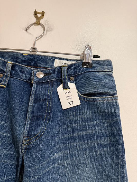HYKE Used Wash Straight Jeans – Size 27