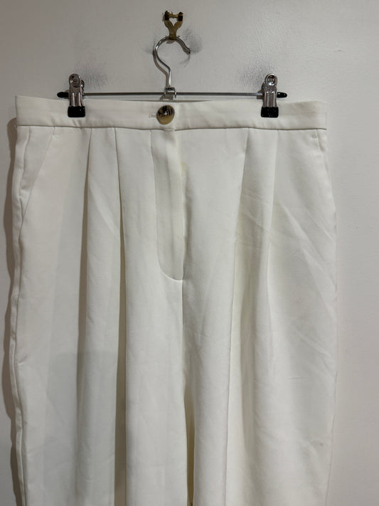 ASOS Pleated Wide-Leg Trousers – Size 14