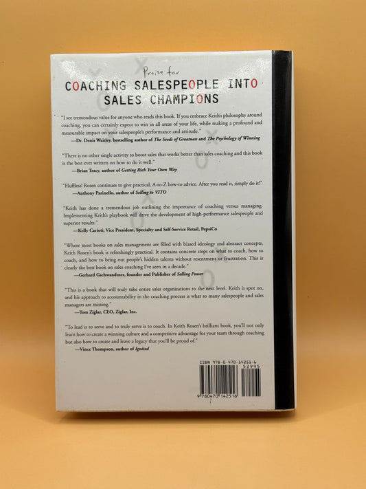 Coaching Salespeople into Sales Champions by Keith Rosen