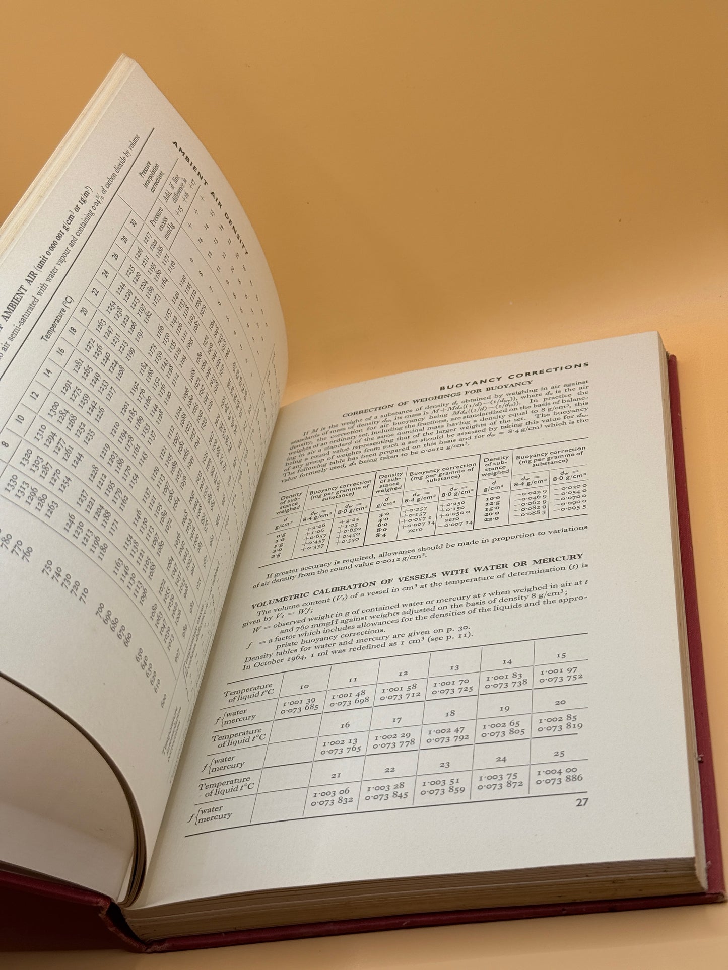 Tables of Physical & Chemical Constants by G. W. C. Kaye & T. H. Laby 13th Edition 1966