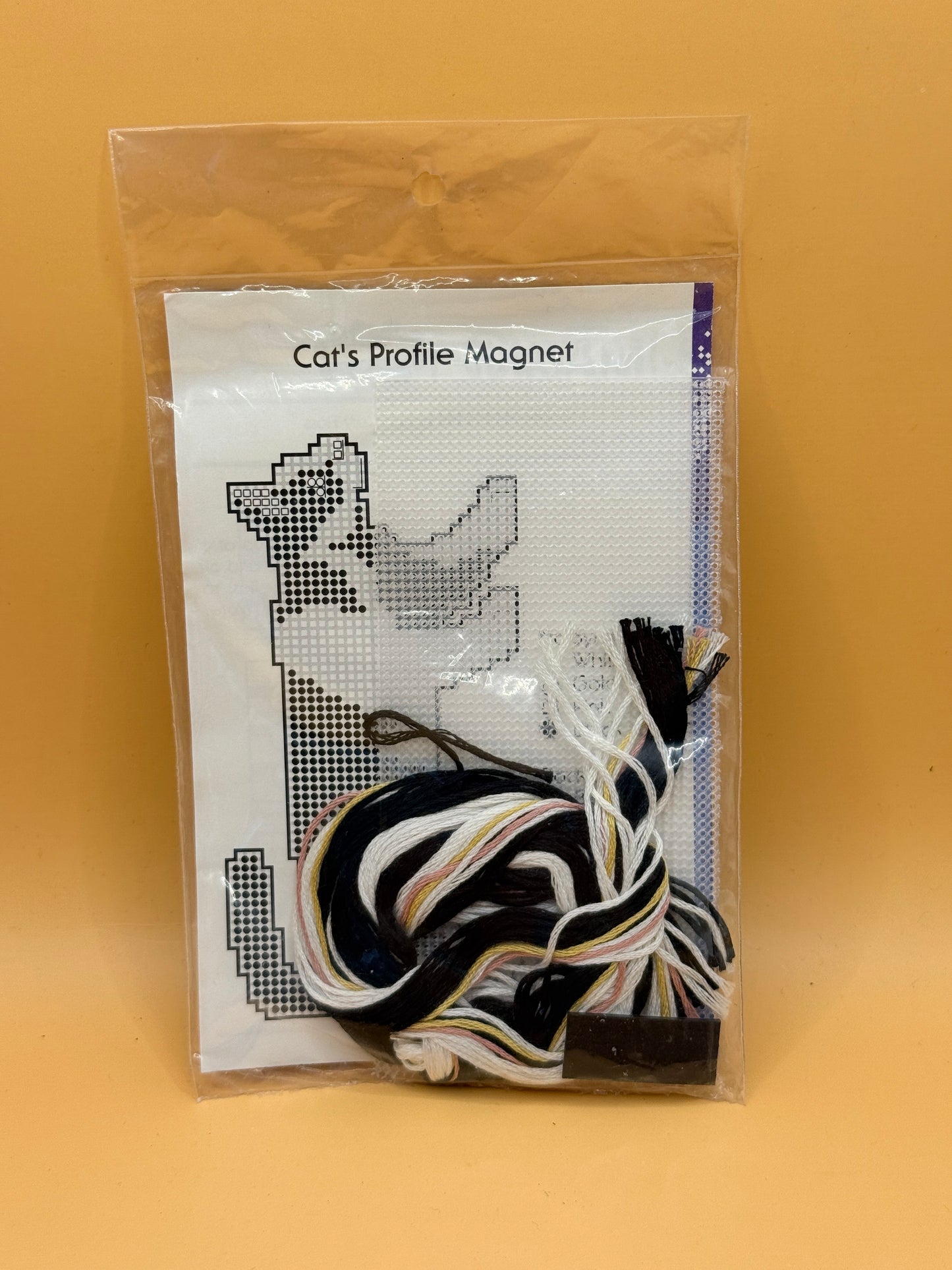 Back Street CatTails Cat’s Profile Plastic Canvas Magnet Kit