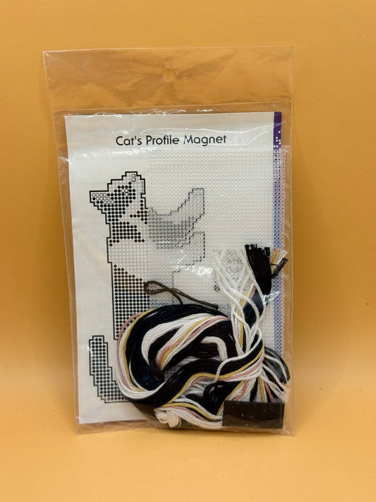 Back Street CatTails Cat’s Profile Plastic Canvas Magnet Kit