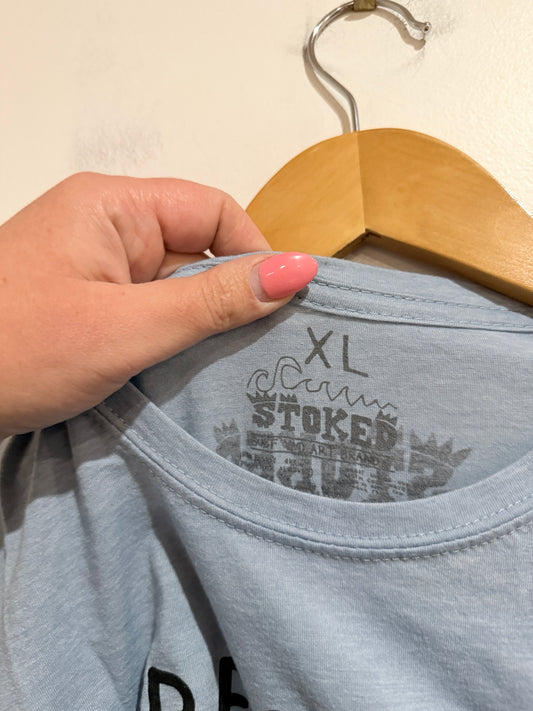 Stoked "Respect the Locals" Graphic T-Shirt Size XL