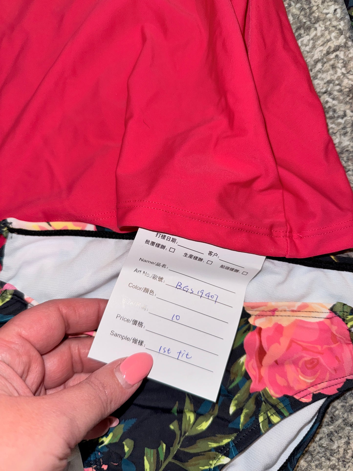 Girls Long Sleeve Rash Vest & Swim Bottoms Set Size 10