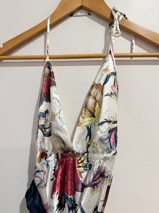 Honey Punch Floral Halter Dress - Size 8