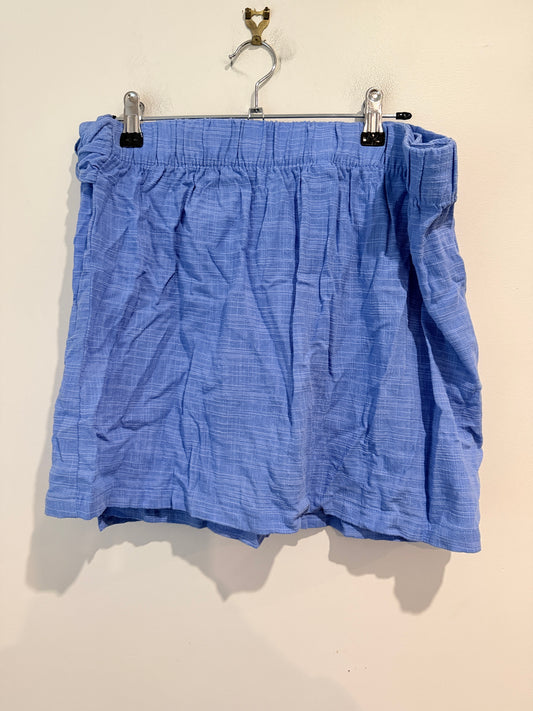 Anko Blue Textured Wrap Skirt - Size 16