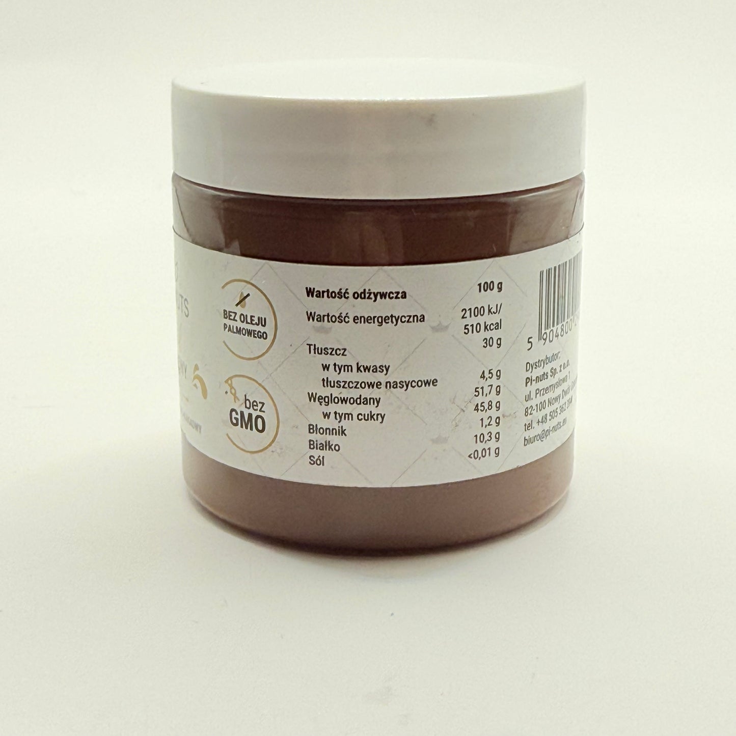Pi-nuts król laskowy hazelnut-cocoa cream - 100g - nut butters health and wellness
