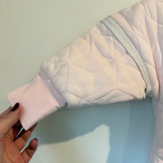Pink Baby Quilted Sleepsuit 85x40cm