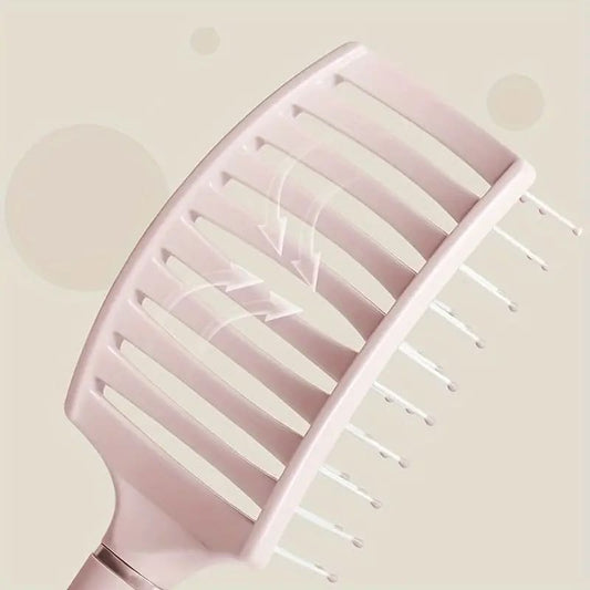 Pink Quick-Dry Detangling Brush – Thick & Curly Hair