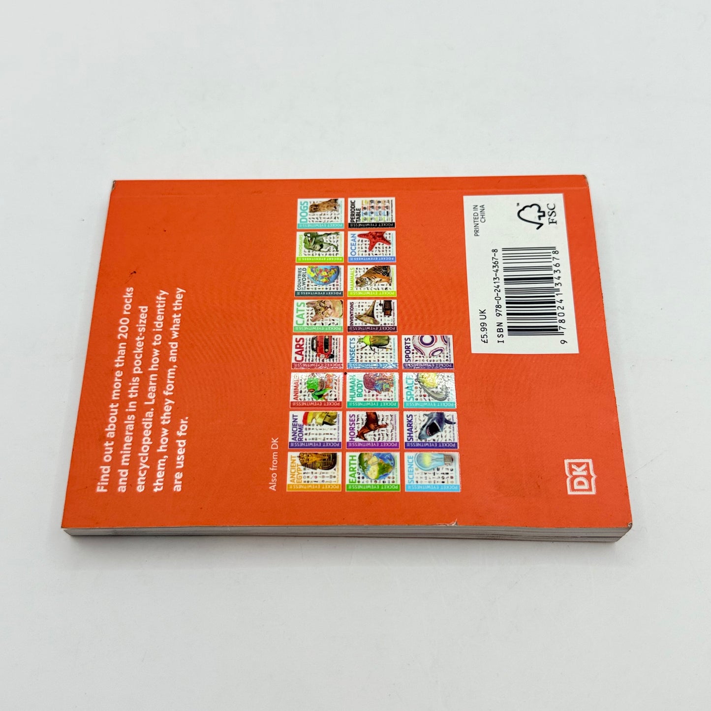 Pocket eyewitness rocks and minerals: facts at your fingertips by dk - print books printed media
