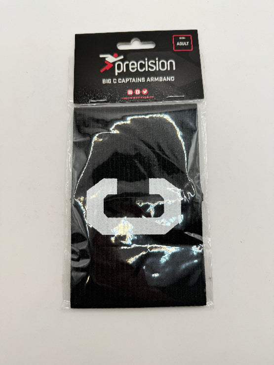 Precision size adult big c captain’s armband black - captains armbands sports