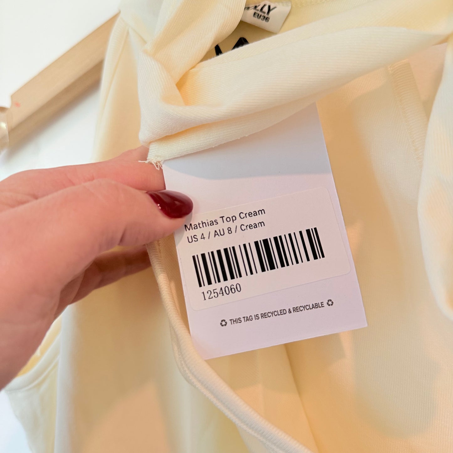 Princess Polly Mathias Top - Cream - Size 8