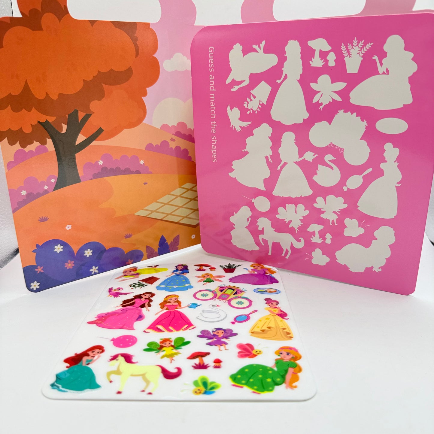 Princess Travel Sticker Play Set – Reusable Puffy Sticker Board