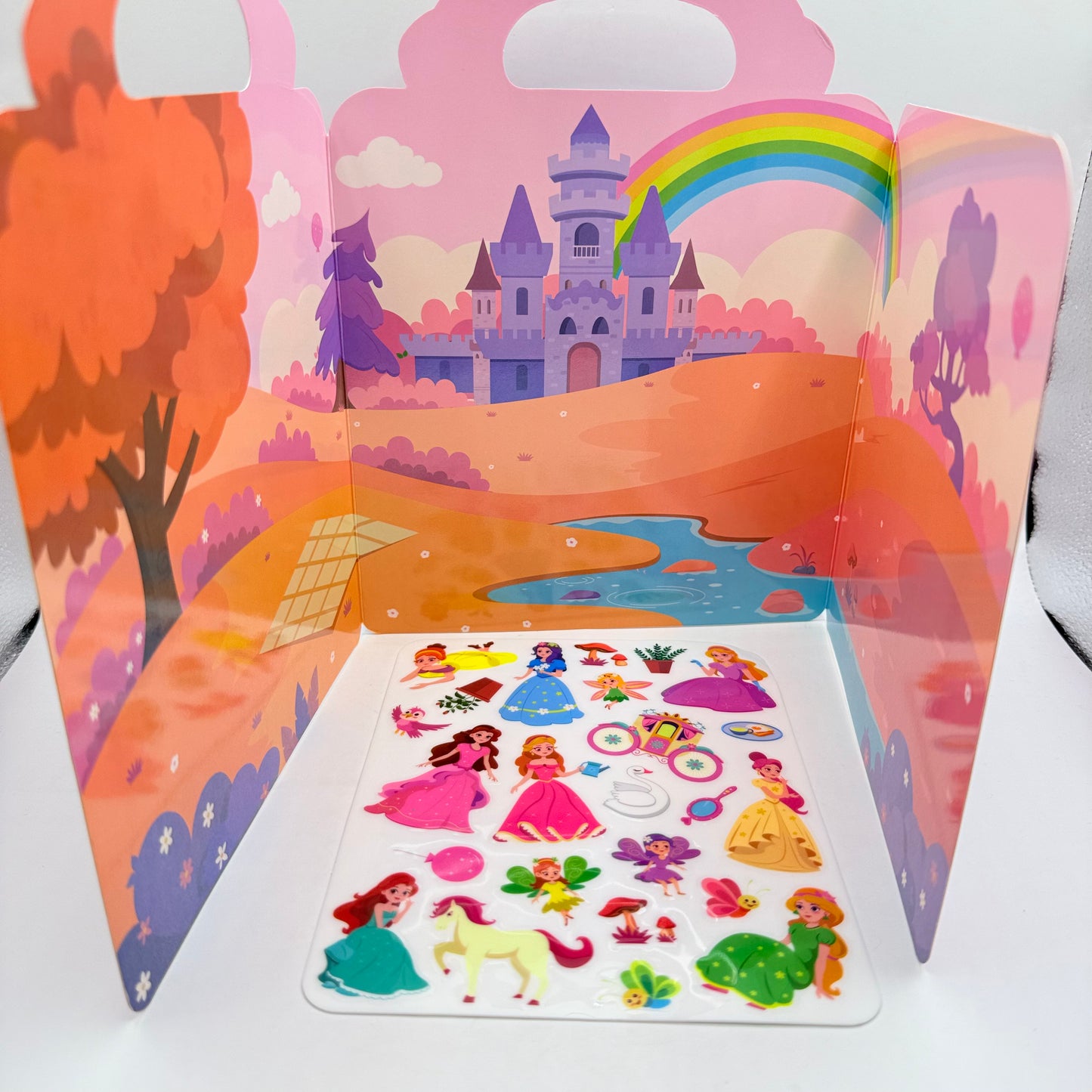 Princess Travel Sticker Play Set – Reusable Puffy Sticker Board