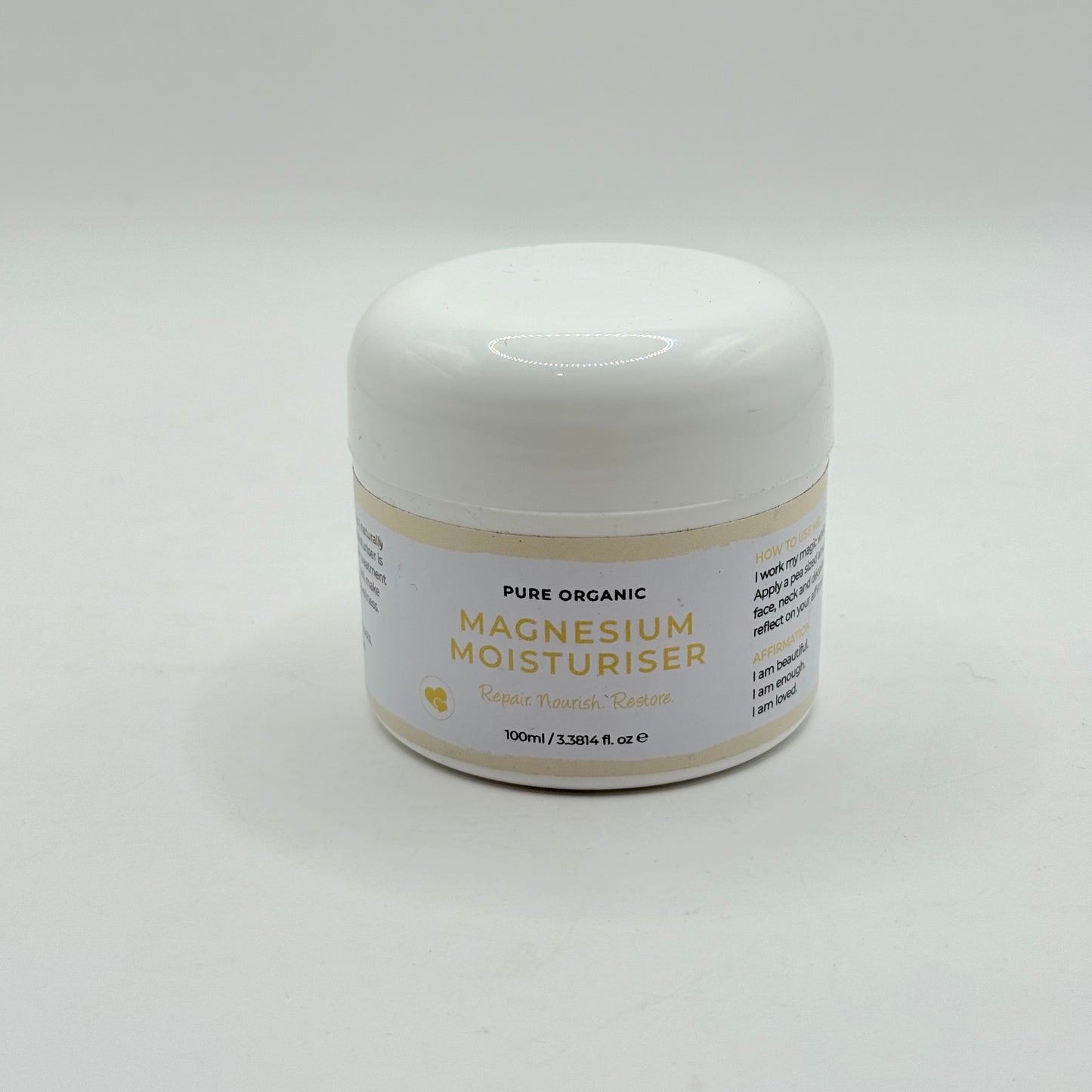 Pure Organic Magnesium Moisturiser 100 ml