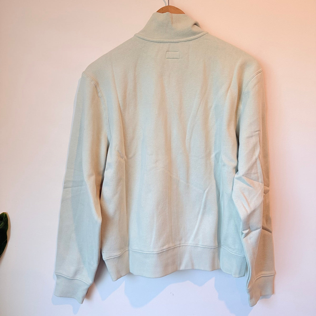 RVCA Matcha Slouched Zip Thru Sweatshirt Light Green - Size XS