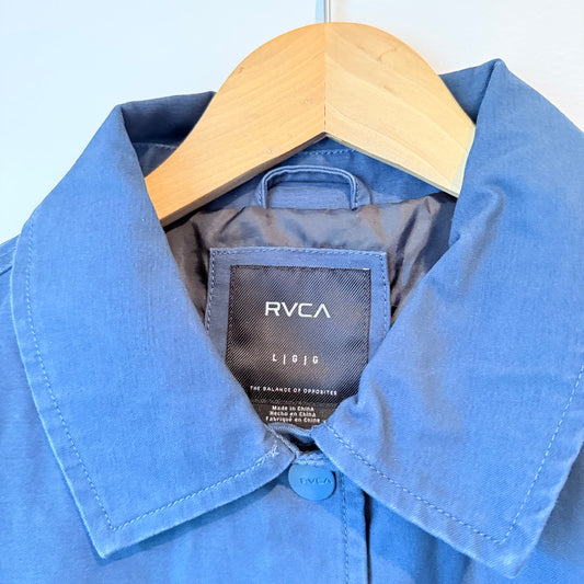 RVCA Twill Coaches Jacket Blue