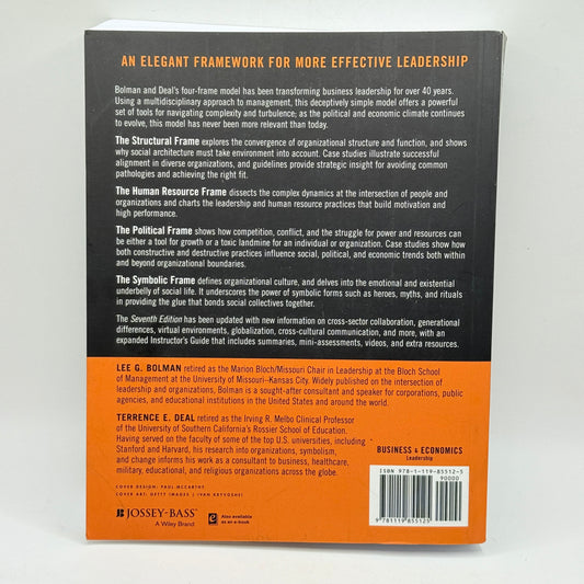 Reframing Organizations by Lee G. Bolman and Terrence E. Deal