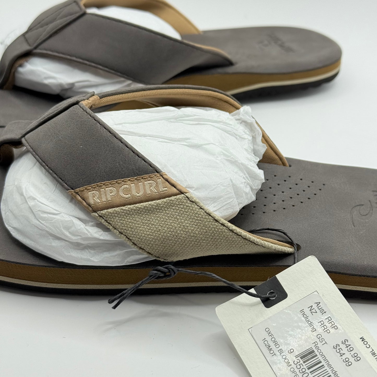 Rip curl oxford bloom open toe sandals size 8 brown - sandals footwear menās shoes
