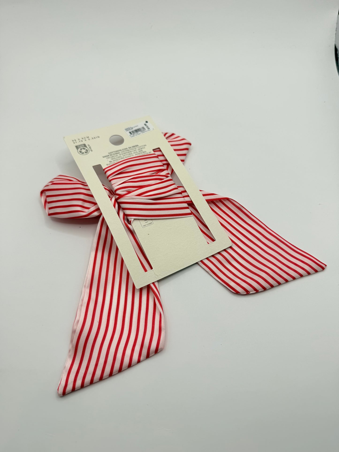 Rubi skinny scarf - red & white stripes - scarves & shawls accessories women’s apparel