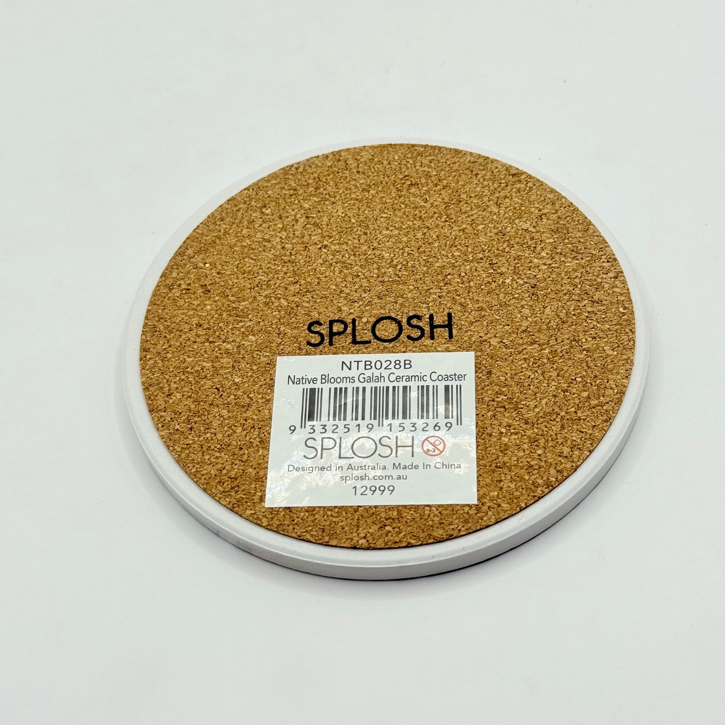 SPLOSH Native Blooms Galah Bird Ceramic Coaster