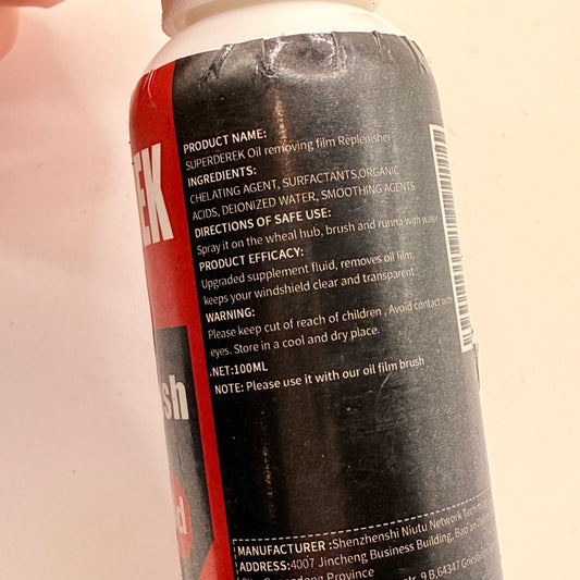 SUPERDEREK Oil Film Remover Refill Liquid 100mL