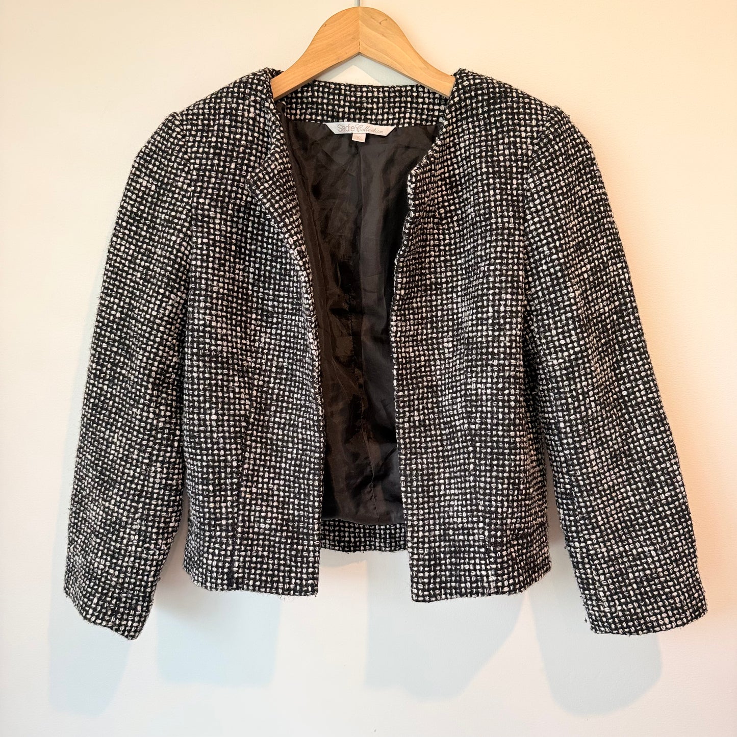 Sadie collection tweed jacket - size 10 - coats & jackets condition: used - original photo - top - what’s new women’s