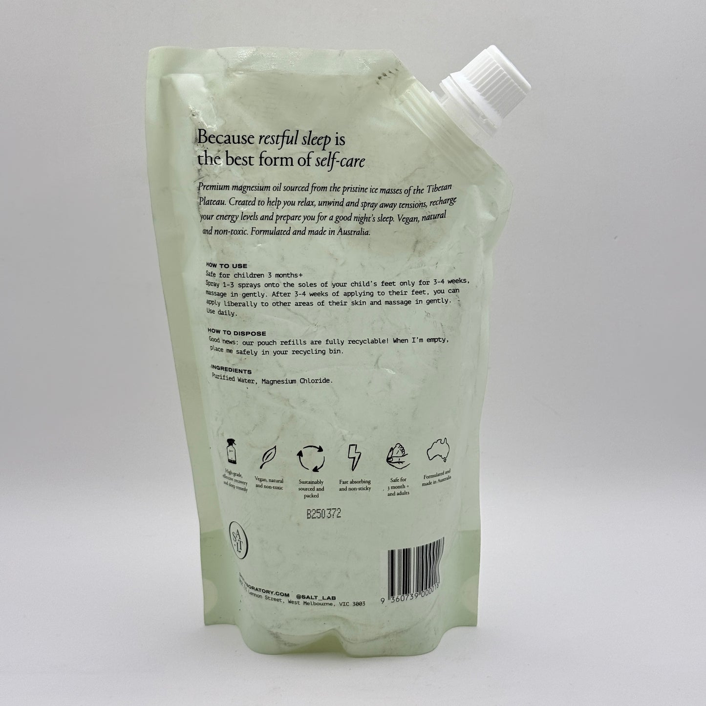 Salt Lab Kids Magnesium Oil Spray Refill - 500ml