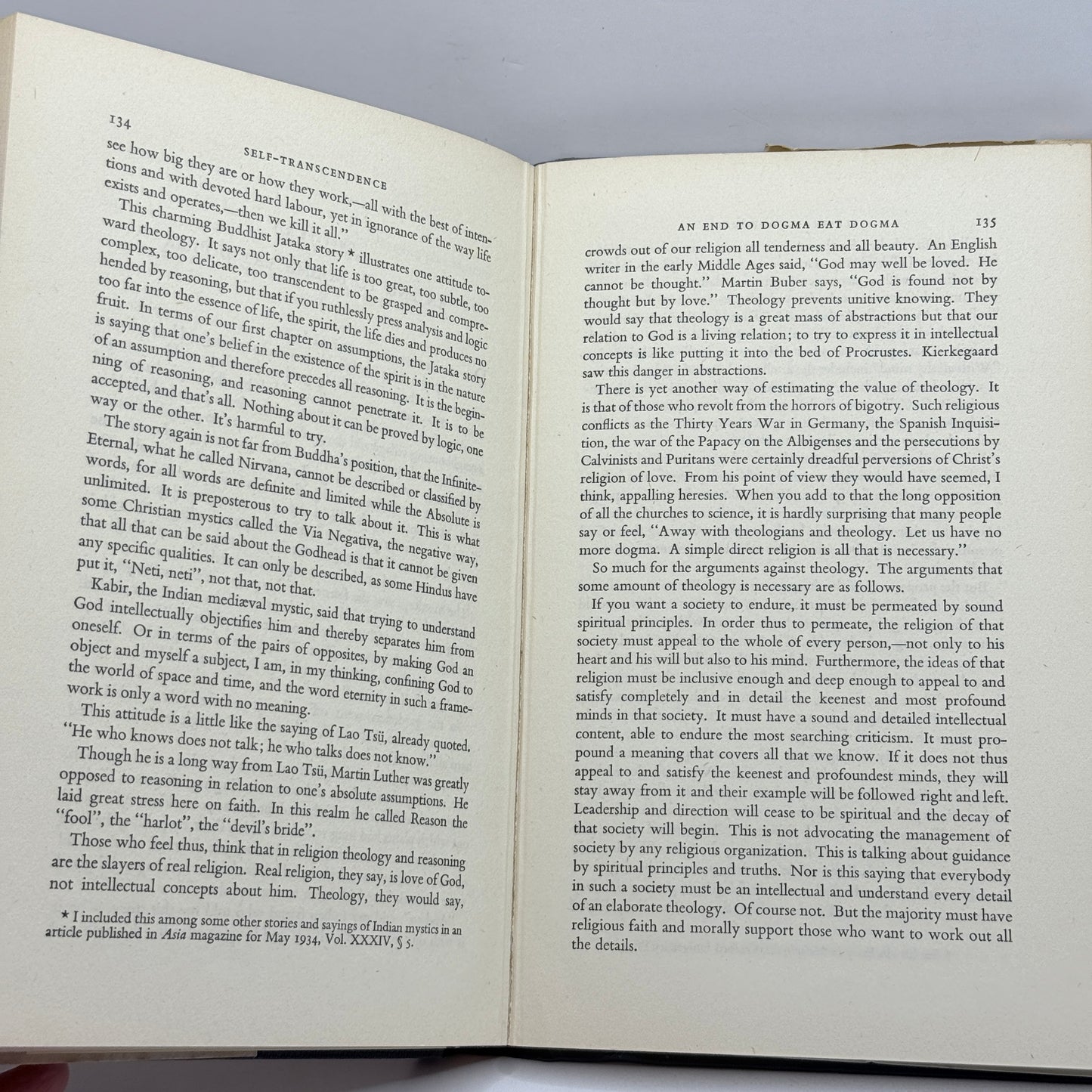 Self-Transcendence by Richard B. Gregg (1956)