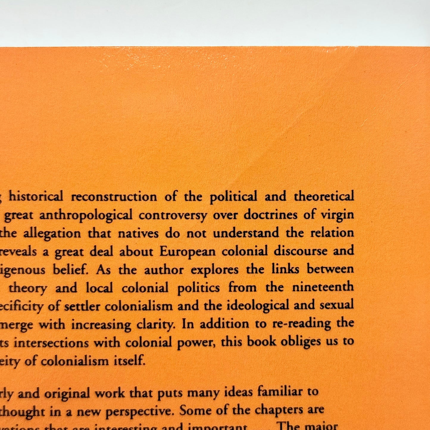 Settler Colonialism and the Transformation of Anthropology by Patrick Wolfe